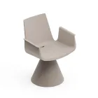 Poltrona de exterior com apoios de braço em polietileno - Piscina Viadurini