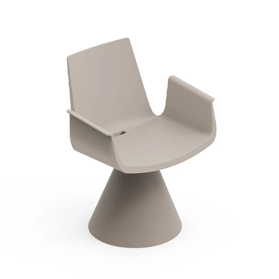 Poltrona de exterior com apoios de braço em polietileno - Piscina Viadurini