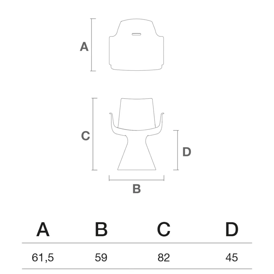 Poltrona de exterior com apoios de braço em polietileno - Piscina Viadurini