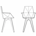 Poltrona de design exterior, polipropileno e policarbonato da Faz Vondom Viadurini