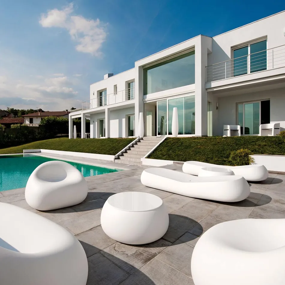 Poltrona Exterior Design em Polietileno Colorido Fabricado na Itália - Ervin Viadurini