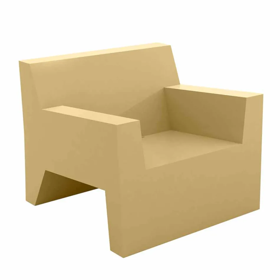 Jut by Vondom design poltrona ao ar livre em resina de polietileno Viadurini