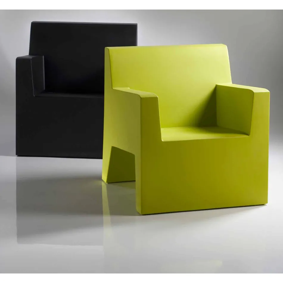 Jut by Vondom design poltrona ao ar livre em resina de polietileno Viadurini