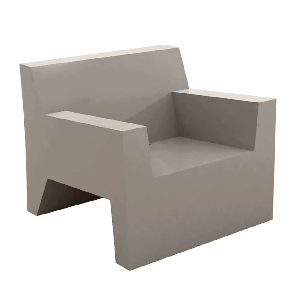 Jut by Vondom design poltrona ao ar livre em resina de polietileno Viadurini