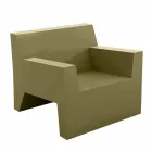 Jut by Vondom design poltrona ao ar livre em resina de polietileno Viadurini