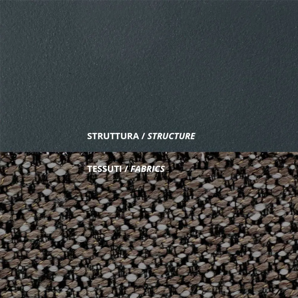 Poltrona ao ar livre em aço e polipropileno fabricado na Itália - Astrid Viadurini