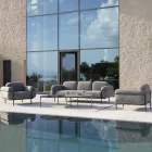 Poltrona ao ar livre em aço e polipropileno fabricado na Itália - Astrid Viadurini