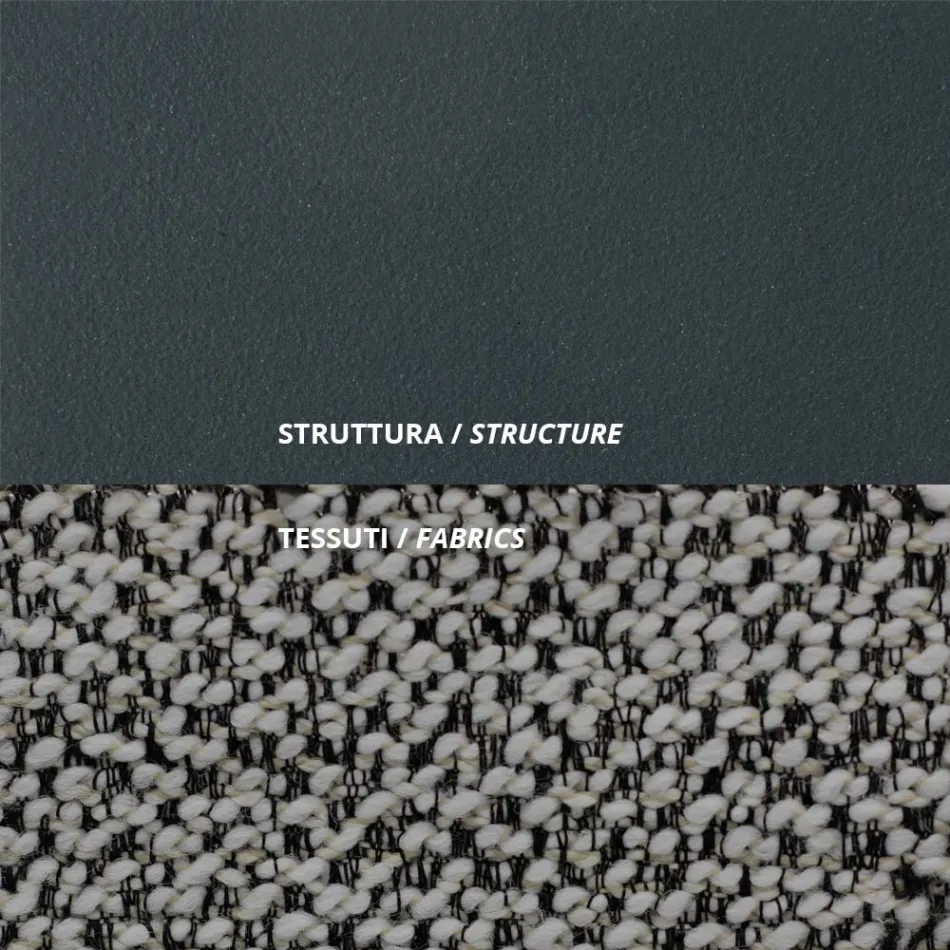 Poltrona ao ar livre em aço e polipropileno fabricado na Itália - Astrid Viadurini