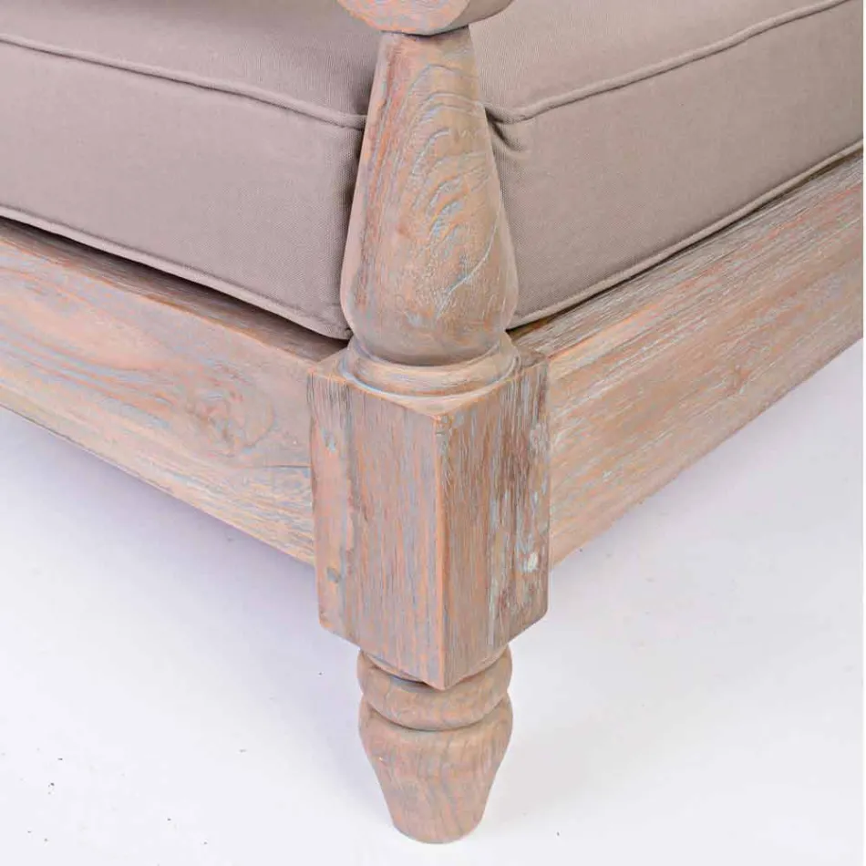 Homemotion - Poltrona de exteriores Nusadua Design clássico em madeira de teca Viadurini