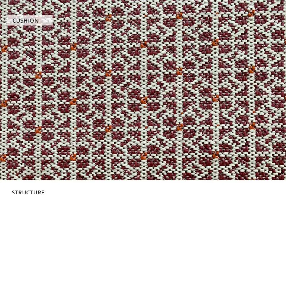 Poltrona externa de metal com almofada luxuosa fabricada na Itália - Karol Viadurini