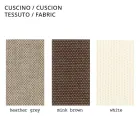 Poltrona Outdoor em Polietileno com Almofada em Tecido Fabricado na Itália - Belida Viadurini