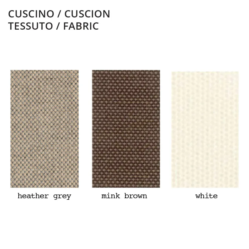 Poltrona Outdoor em Polietileno com Almofada em Tecido Fabricado na Itália - Belida Viadurini