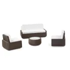 Poltrona Outdoor em Polietileno com Almofada em Tecido Fabricado na Itália - Belida Viadurini