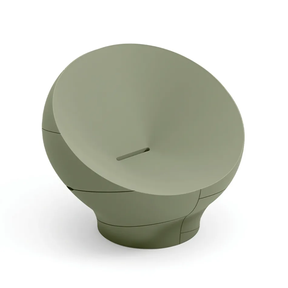 Poltrona de polietileno para uso externo, disponível em várias cores - Toalha Viadurini