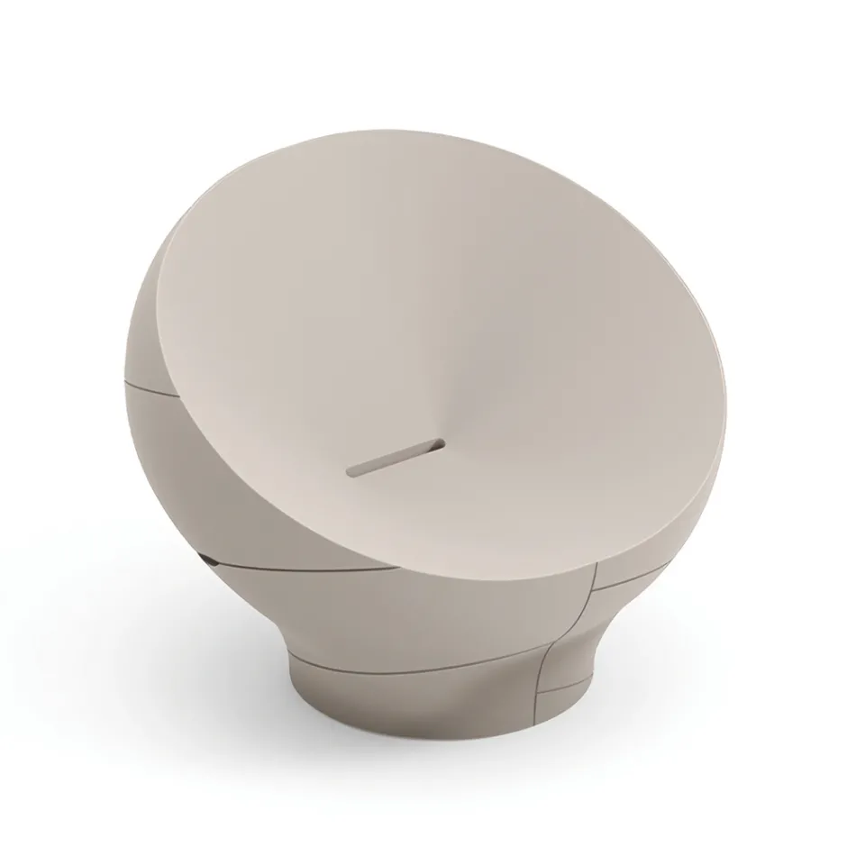 Poltrona de exterior em polietileno disponível em várias cores - Toalha Viadurini