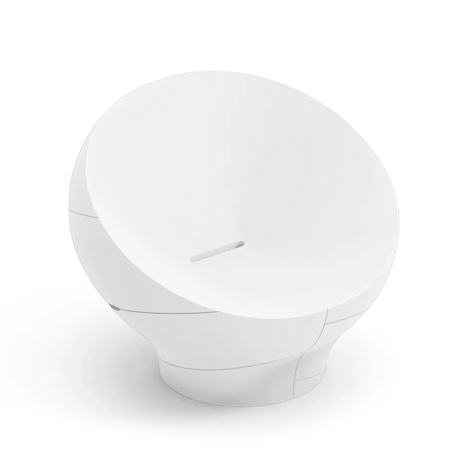 Poltrona de polietileno para uso externo, disponível em várias cores - Toalha Viadurini