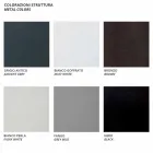 Poltrona Moderna ao Ar Livre em Metal Pintado e Tecido Fabricado na Itália - Olma Viadurini