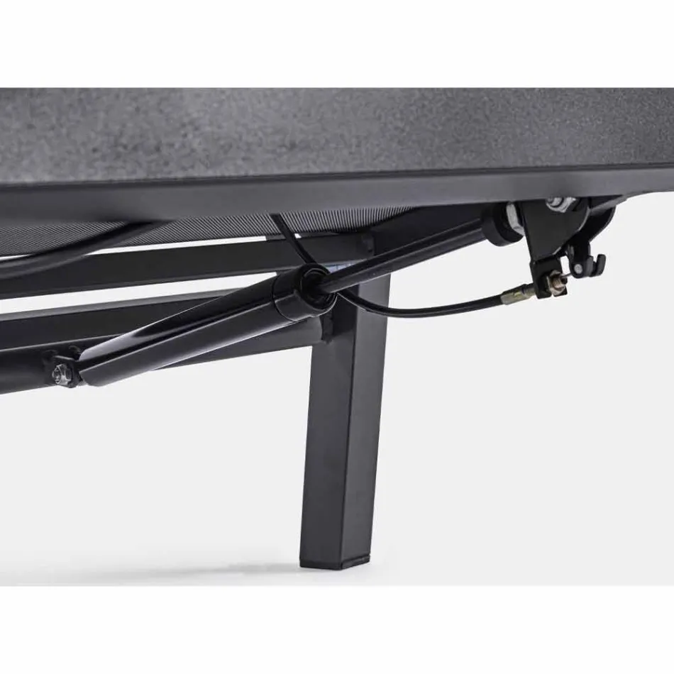 Poltrona Reclinável Exterior em Tecido e Alumínio, 2 Peças - Nathy Viadurini