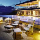 Varaschin Emma poltrona ao ar livre estofada de design moderno Viadurini