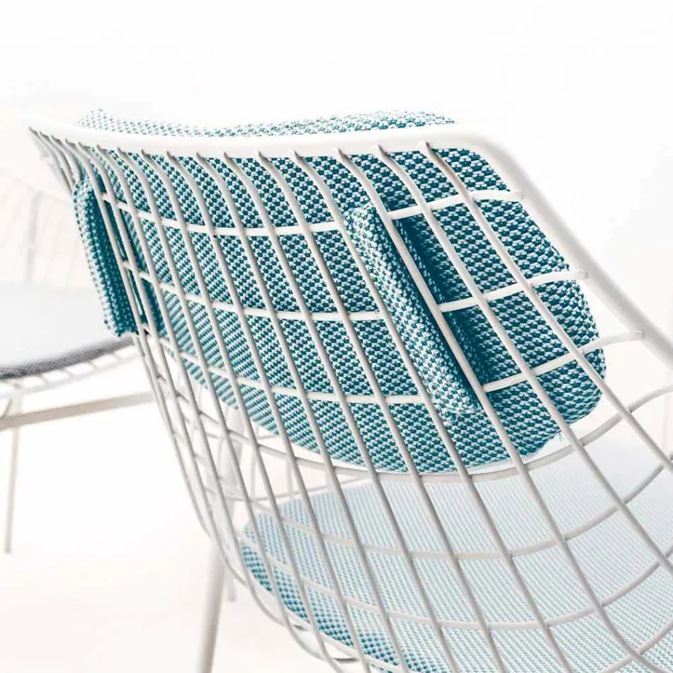 Varaschin Summer outdoor armchair Design em aço branco Viadurini
