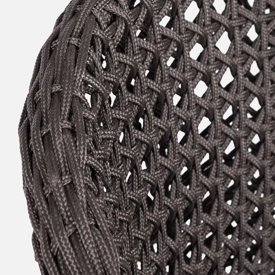 Poltrona de Jardim com Pernas de Teca e Assento em Tecido, Homemotion - Chantall Viadurini