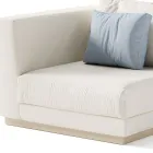 Poltrona de jardim com estrutura de canto direito fabricada na Itália - Rubik Viadurini