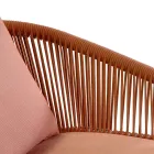 Cadeira de jardim com estrutura de alumínio e cordas com almofadas - Tenda Viadurini