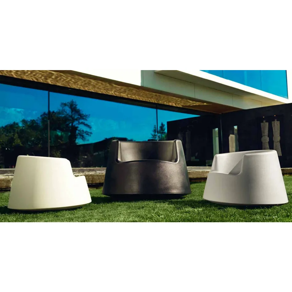 Poltrona de jardim design moderno Roleta Vondom em polietileno Viadurini