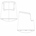 Poltrona de jardim design moderno Roleta Vondom em polietileno Viadurini