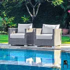 Poltrona mão tecido design jardim Elsa Viadurini