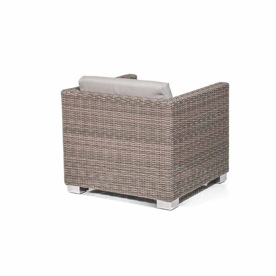 Poltrona mão tecido design jardim Elsa Viadurini