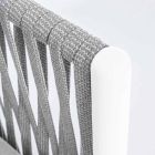 Poltrona de jardim em tecido de alumínio, fibra sintética e homemotion - Rubio Viadurini