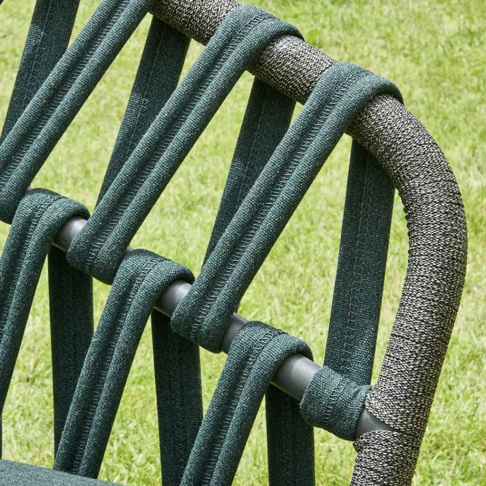 Poltrona de jardim de alumínio feita na Itália - Emmacross por Varaschin Viadurini