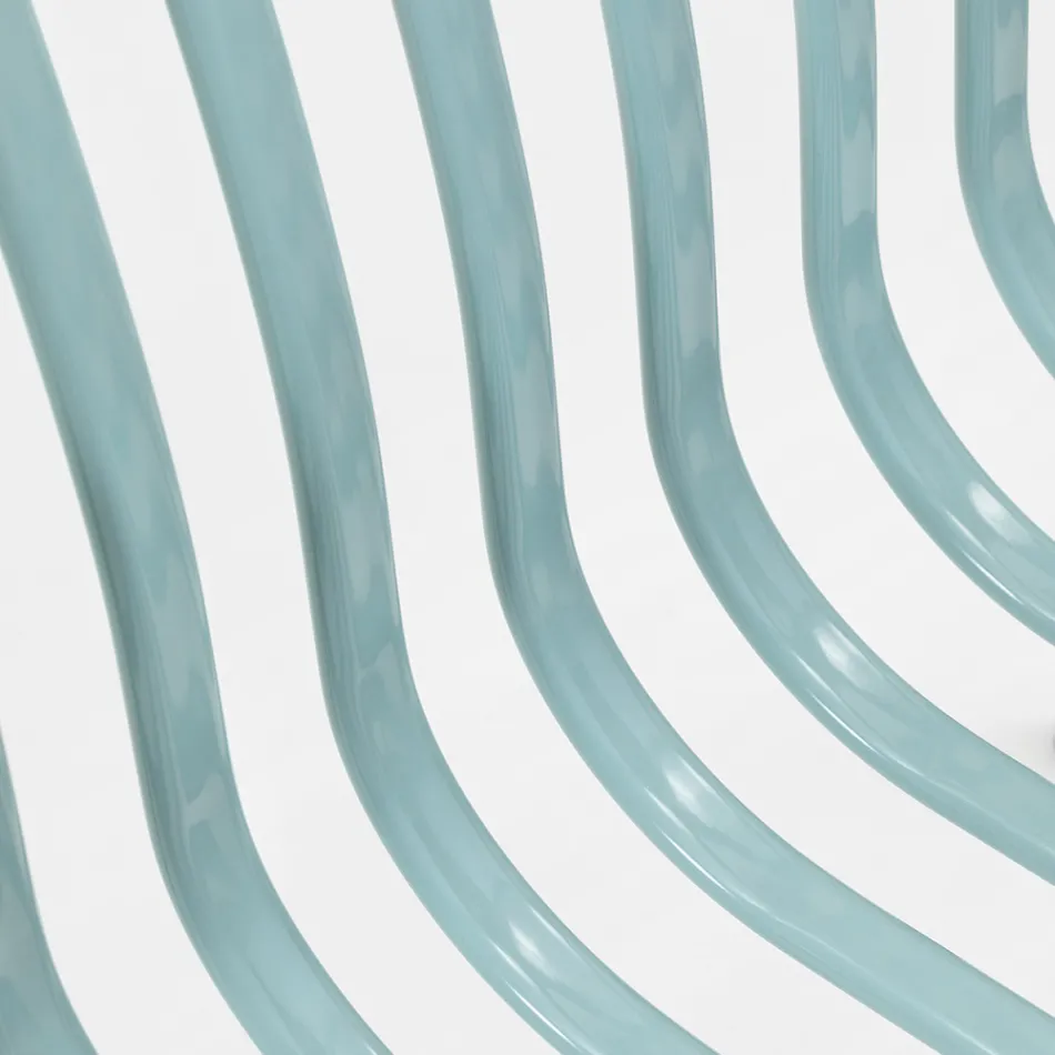 Poltrona de jardim empilhável de metal feita na Itália 2 peças - simplesmente Viadurini