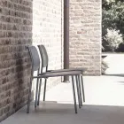 Poltrona de jardim em metal pintado made in Italy 2 peças - Synergy Viadurini