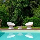 Poltrona de jardim em polietileno colorido moderno made in Italy - Desmond Viadurini