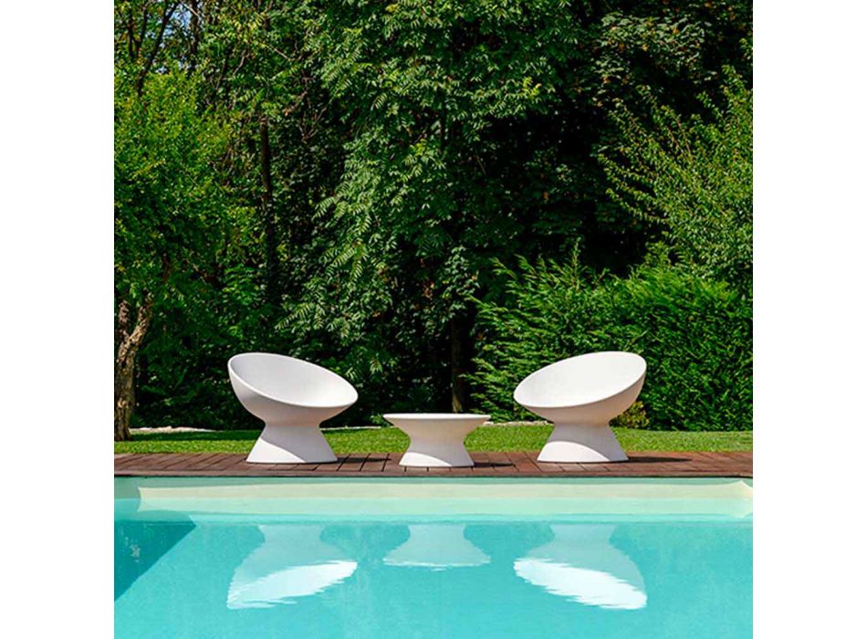 Poltrona de jardim em polietileno colorido moderno made in Italy - Desmond Viadurini