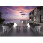 Poltrona de Jardim em Polietileno e Tecido Made in Italy - Freccia Viadurini