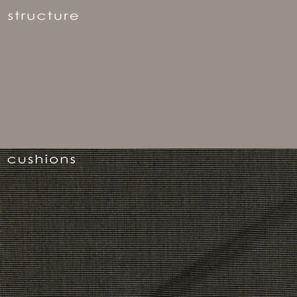 Poltrona de Jardim em Polietileno e Tecido Made in Italy - Freccia Viadurini