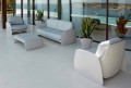 Poltrona de jardim design moderno em polietileno, Pezzettina por Vondom
