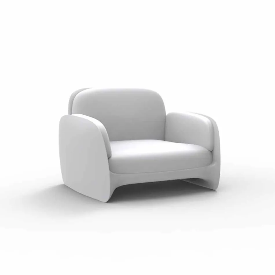 Pezzettina by Vondom poltrona de jardim de polietileno, design Viadurini