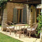 Poltrona de jardim em rattan natural para exteriores - Sporalizia Viadurini