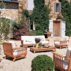 Poltrona de Jardim em Teca Made in Italy com Almofada Incluída - Sleepy Viadurini