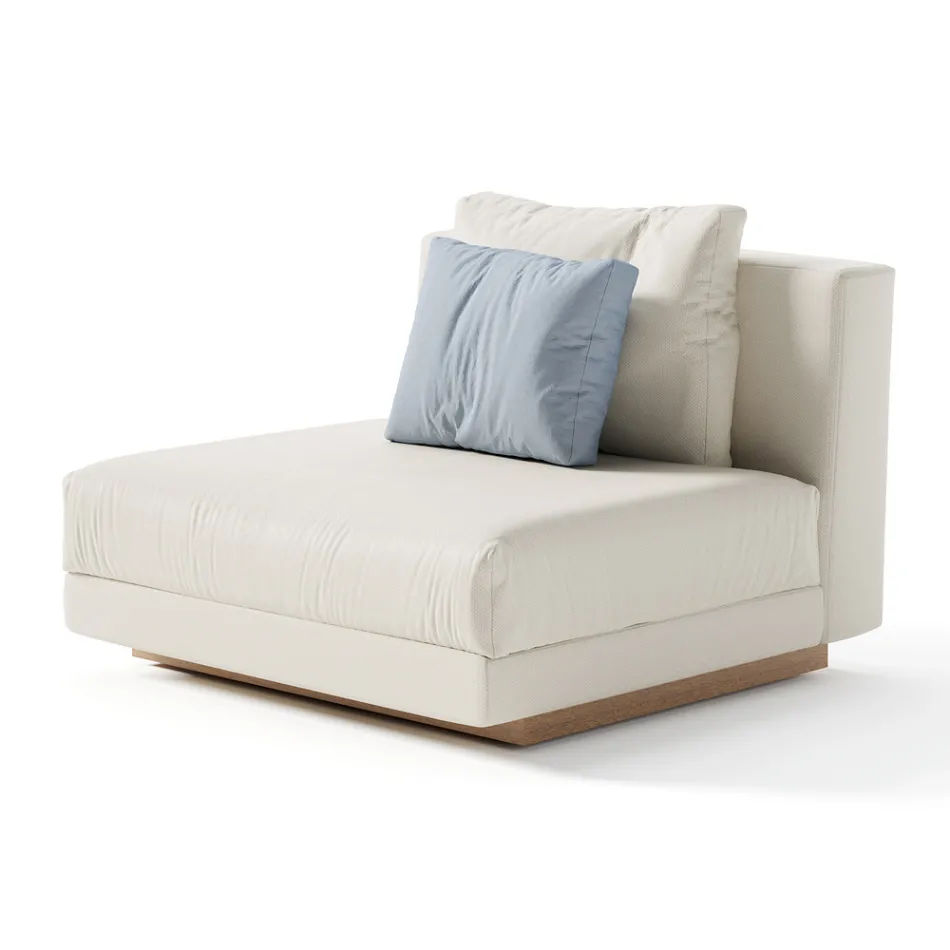 Poltrona de jardim de tecido fabricada na Itália - Rubik Viadurini