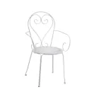 Cadeira de jardim feita inteiramente de metal - Arquivo Viadurini