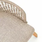 Modern Varaschin Emma poltrona de jardim em madeira iroko sólida Viadurini