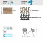 Modern Varaschin Emma poltrona de jardim em madeira iroko sólida Viadurini