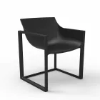 Poltrona de jardim WallStreet Vondom, polipropileno e fibra de vidro Viadurini