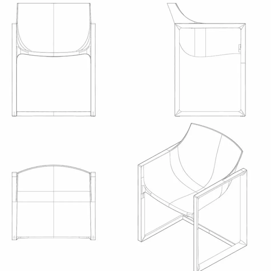 Poltrona de jardim WallStreet Vondom, polipropileno e fibra de vidro Viadurini