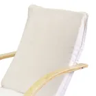 Cadeirão de interior em madeira de bétula e tecido - Abissi Viadurini